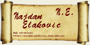 Najdan Elaković vizit kartica